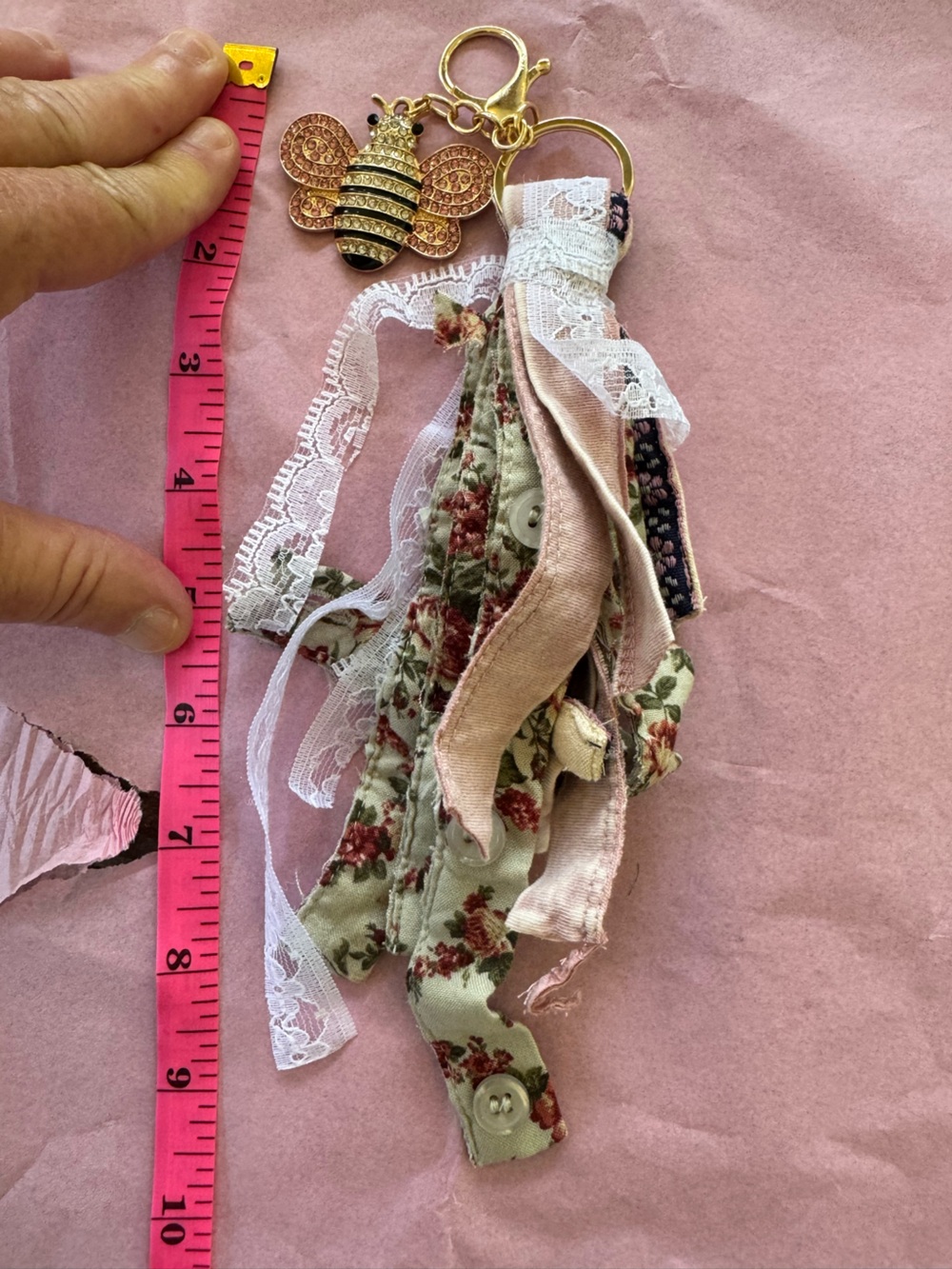 Boho Handmade Key Chain Purse/Tote Charm